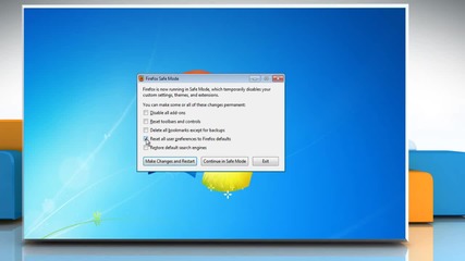 Reset Mozilla® Firefox