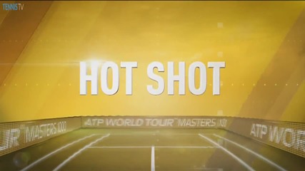 Roger Federer vs Kei Nishikori - Miami 2014 - Hot Shot From Federer!