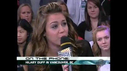 Miley Cyrus gets a call from Hilary Duff! 
