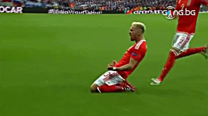 Рамзи откри сметката на Уелс срещу Русия