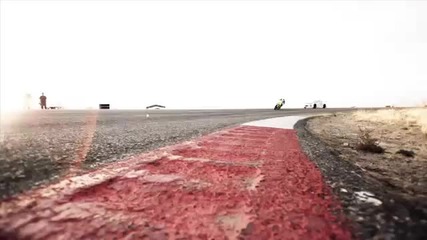 Motorcycle_vs._car_drift_battle