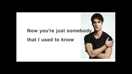 Glee - Somebody that I used to know