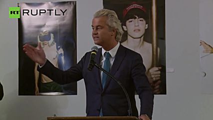 Dutch Right Wing Politician Geert Wilders Rails Against Islam and Endorses Trump