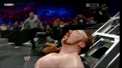 Sheamus Breaks A Ladder