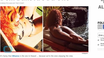 Rihanna Shows Off Her Booty