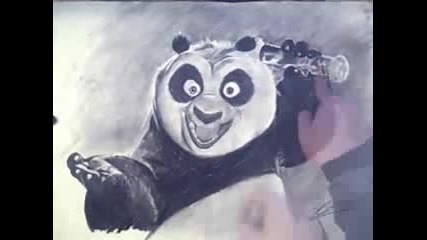 Kung Fu Panda Fun speed drawing portrait