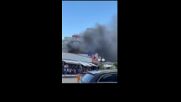 Пожар избухна близо до хотели в Слънчев бряг