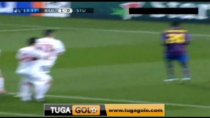 17.03 Барселона 1:0 Щутгарт - гол на Меси