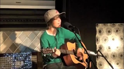 Justin Bieber singing live.. You and Me_i'll Be