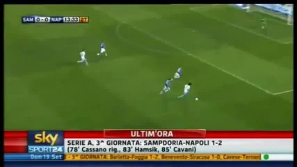 Sampdoria - Napoli 1 - 2 - All Goals & Match Highlights - September 19 2010 - [high Quality]