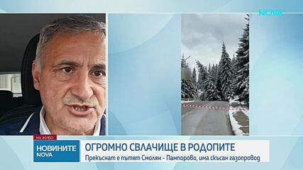 Борове, движещи се към пропаст: Свлачище затвори пътя Пампорово-Смолян