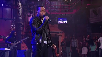 John Legend - Who Did That To You ( Live on Letterman )