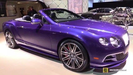 Нeвероятен Bentley Continentel Gt Speed Convertible 2015