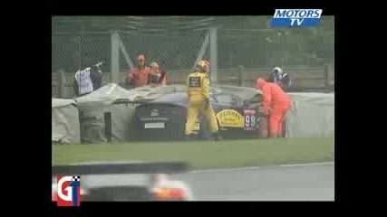 Plusieurs accidents Gt anglais 2008 Snetterton 