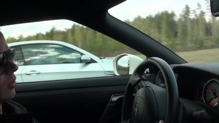 Bmw M3 побеждава Nissan Gtr V Spec 2013