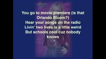 Hannah Montana - The Best Of Both Worlds Lyrics+bg subs