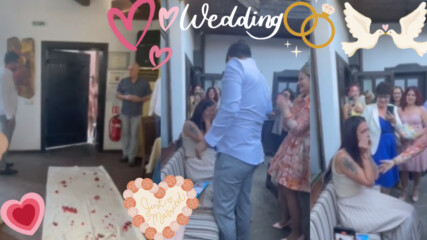 Младоженец организира тайно сватба за булката 😍🤩