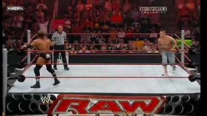 Wwe Raw 6.7.2009 John Cena Vs Triple H Part 1