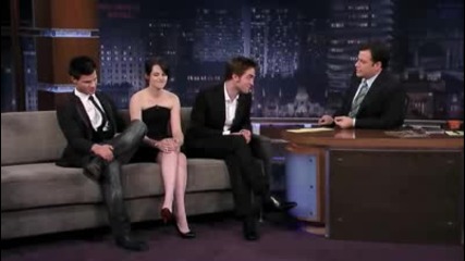 Kristen, Rob and Taylor on Jimmy Kimmel Live (part 1) 