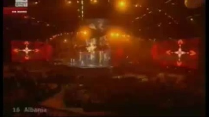 Изпълнението на Kejsi Tola - Me merr (албания Eurovision 2009 - Втори полуфинал)