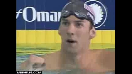 Плуване -2006 Pan Pacs - Michael Breaks His 200 Fly