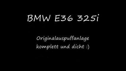 Bmw E36 325i Sound 