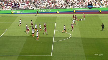 West Ham United with a Goal vs. Luton Town