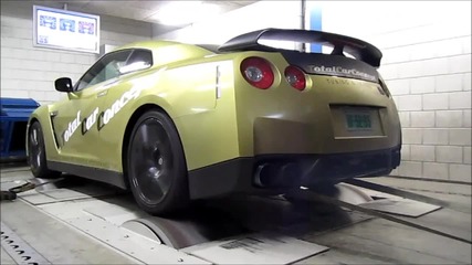 Nissan Gt-r Switzer P800 - Dyno run with backfire!