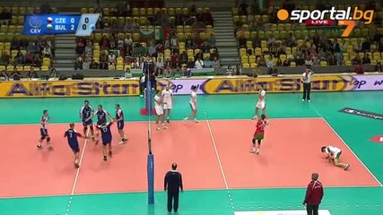 Чехия - България 1-3 - Евроволей 2013