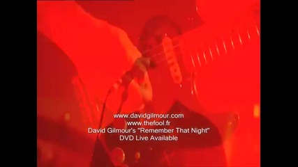 David Gilmor - Remember That Night (unofficial Trailer) *превод* 