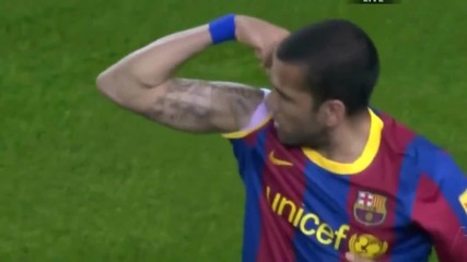Dani Alves Amazing Goal- Barcelona vs Getafe [hd]