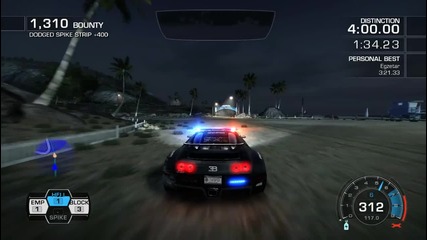 Need for Speed Hot Pursuit - P O L I C E Bugatti Veyron 16.4 Top Performance