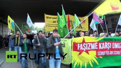 Germany: Thousands of Kurdish supporters protest in pro-PKK demo