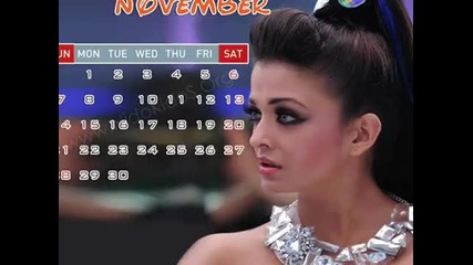 2010 Calendar with Aishwarya Rai Bachchan 