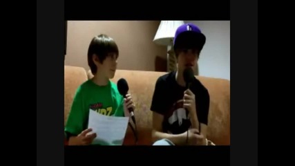 Dj Роби прави интервю на Джъстин 29.07.2010