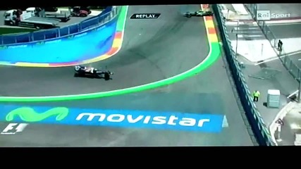 много луда катастрофа на webber във Валенсия