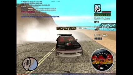 Drifting by speedway 