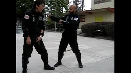 2 hand sweep and kick