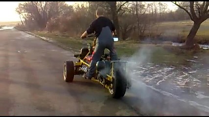 палене - на - гума - на - трайк - с - двигател - на - газ53 - v8 - 3 