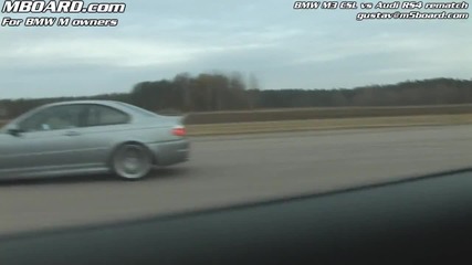 Hd_ Bmw M3 Csl vs Audi Rs4 Rematch!