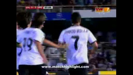 20.09 Валенсия - Спортинг Хихон 2:1 - Втори гол на Давид Вия