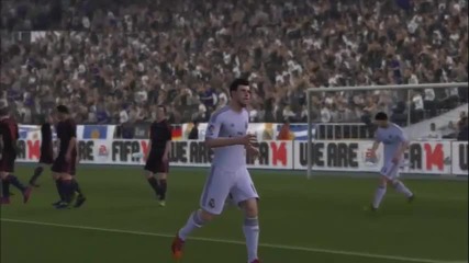 Fifa 14 - Gareth Bale избухва със страхотен Free Kick!