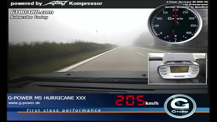 С 357 км/ч (223 mph) по аутобан в Германия(с Bmw M5)