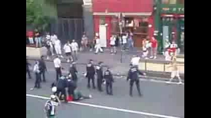 England Hooligans in Brussels (World Cup 2006)