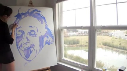 Рисуване на Айнщайн в Поп Арт Стил!