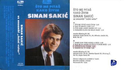 Sinan Sakic - Oprostajna pesma - (audio 1983)