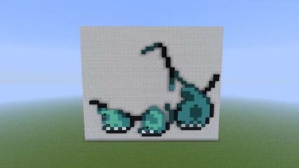 Minecraft Pixel Art: Pokemon #001