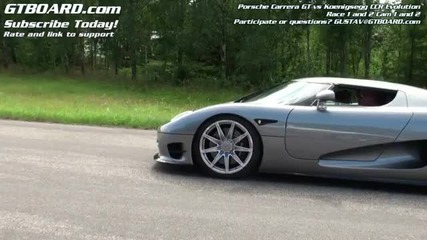 Porsche Carrera Gt vs Koenigsegg Ccr Evolution