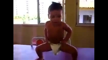 Dancing Baby Doing The Samba In Brazil 