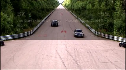 Jeep Srt - 8 vs Mercedes Clk63 Amg Black Series 